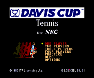 Davis Cup Tennis (USA) Screenshot
